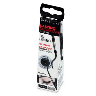 MAYBELINE GEL EYELINER BLACK 1 MAYBELINE GEL EYELINER BLACK