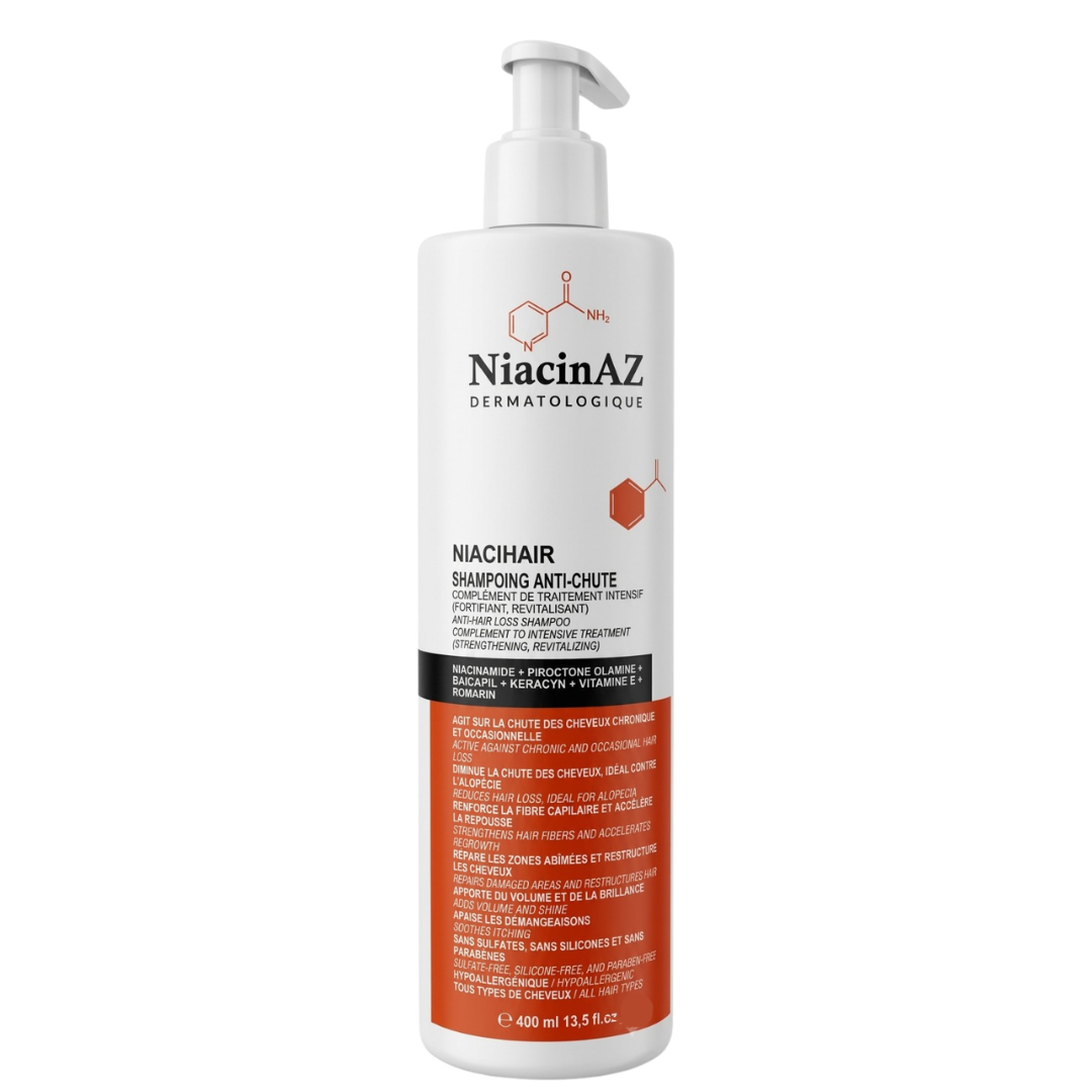 Niacinaz Niacihair Shampoing Anti-Chute 400ml 1 Niacinaz Niacihair Shampoing Anti-Chute 400ml