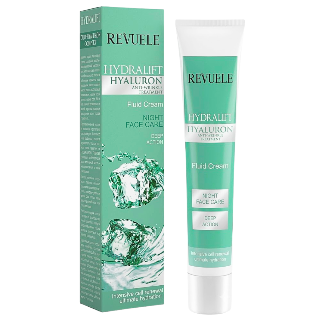 Revuele Hydralift Hyaluron Night Cream Fluid 50ml 1 Revuele Hydralift Hyaluron Night Cream Fluid 50ml