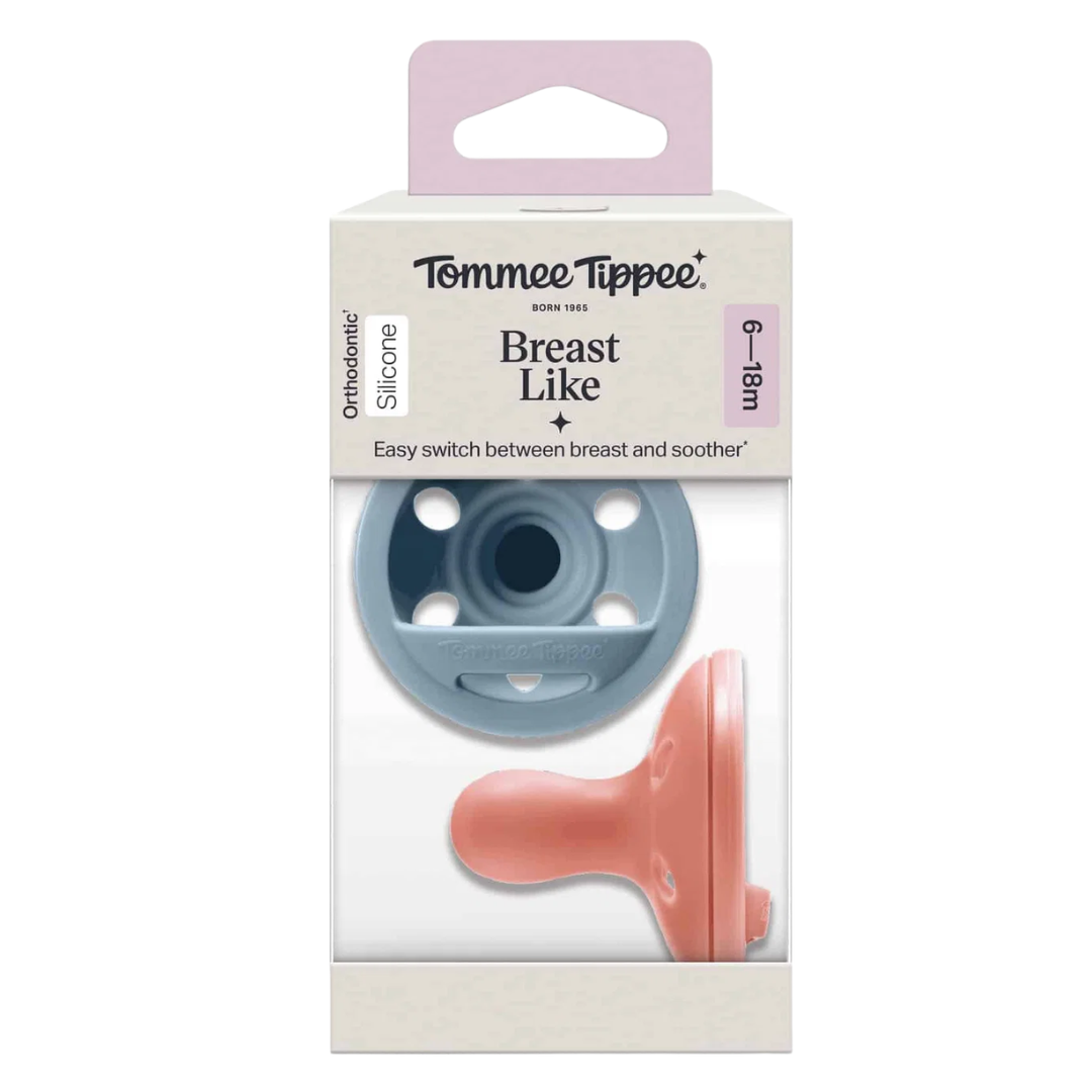Tommee Tippee Pack Sucette Type Sein 6/18mois 1 Tommee Tippee Pack Sucette Type Sein 6/18mois