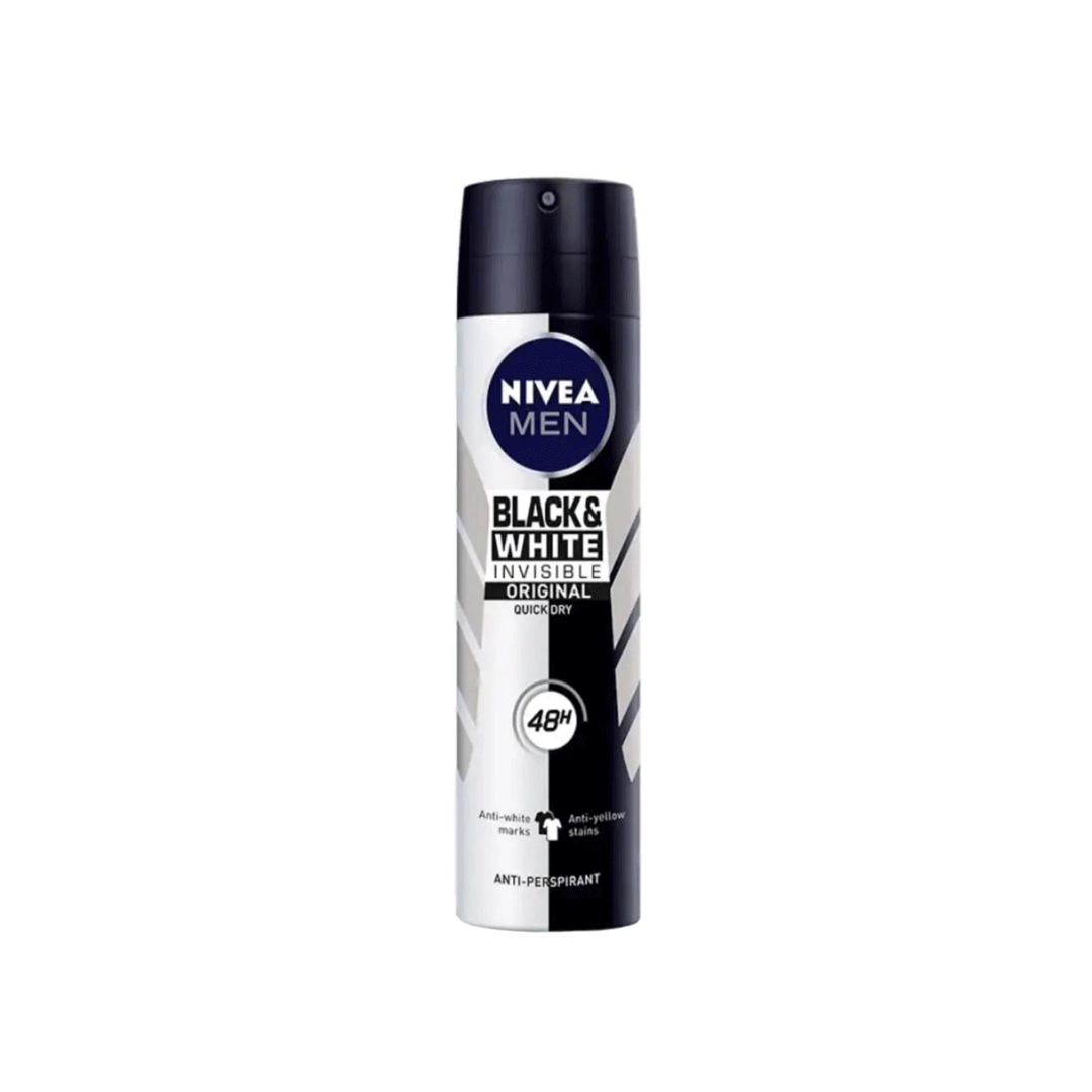 NIVEA MEN BLACK & WHITE 48H SPRAY 1 NIVEA MEN BLACK & WHITE 48H SPRAY