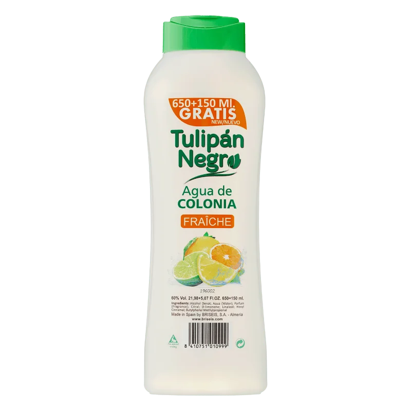 TULIPAN NEGRO EAU COLOGNE FRAICHE 800ML 1 TULIPAN NEGRO EAU COLOGNE FRAICHE 800ML