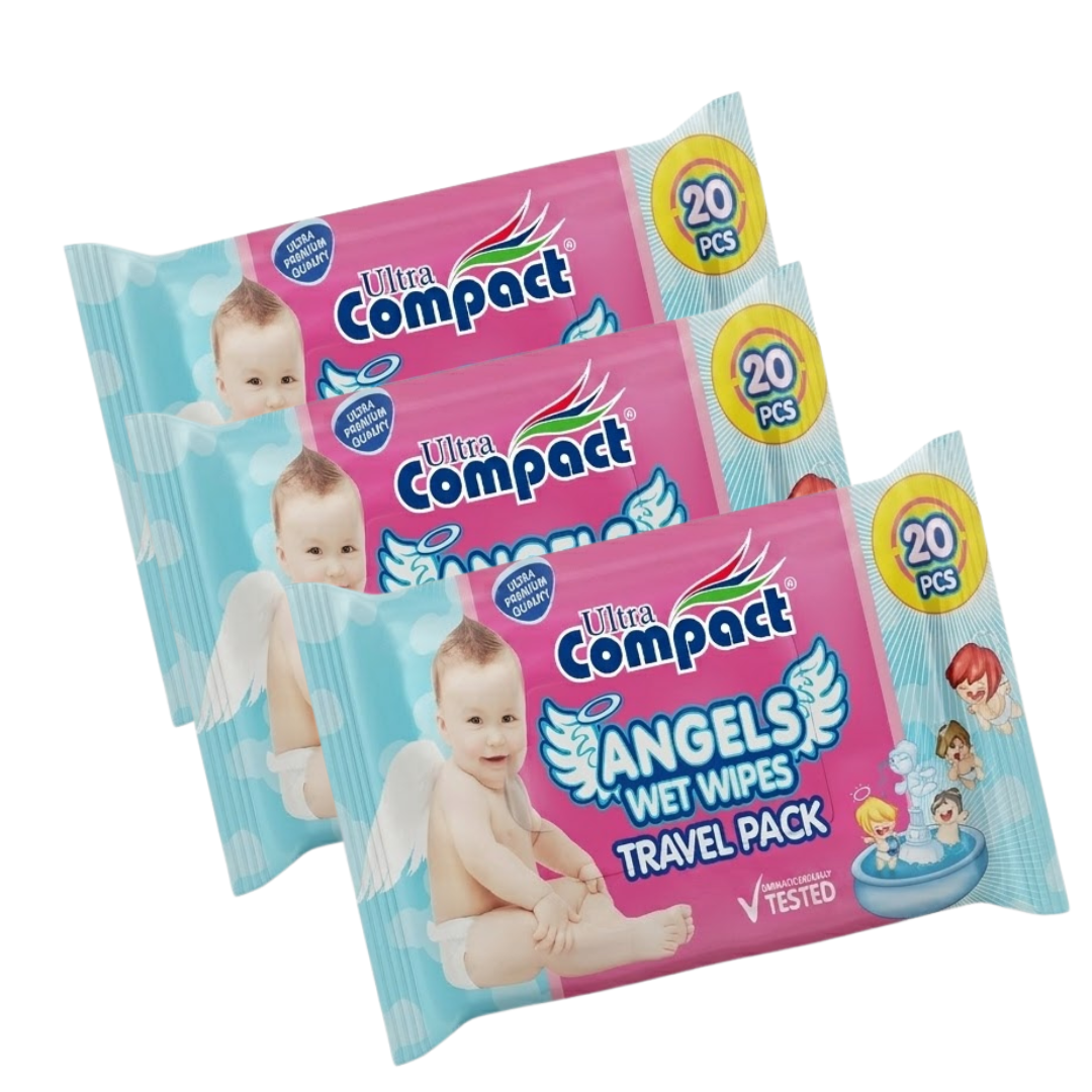 Ultra Compact Lingettes Angels 20pieces x 3 Pack 1 Ultra Compact Lingettes Angels 20pieces x 3 Pack