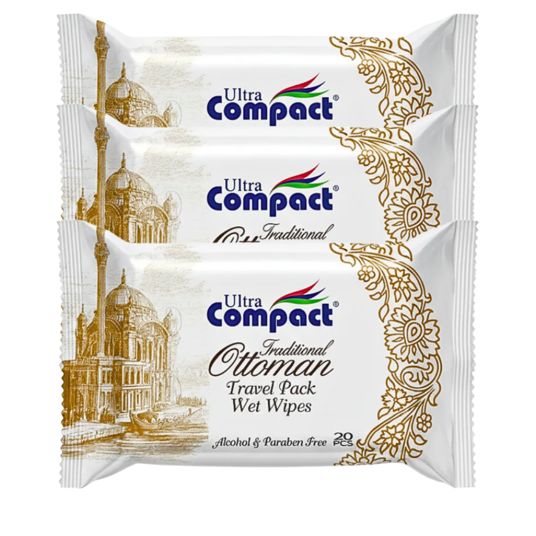 Ultra Compact Lingettes Ottoman 20Pieces x 3 Pack 1 Ultra Compact Lingettes Ottoman 20Pieces x 3 Pack