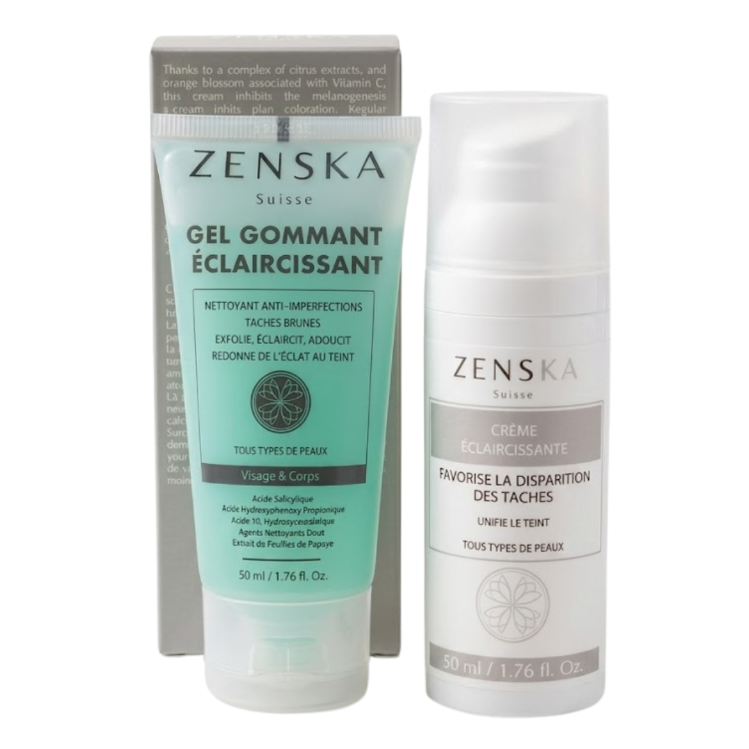 Zenska Creme Eclaircissante 50ml+Gel Gommante 50ml pack 1 Zenska Creme Eclaircissante 50ml+Gel Gommante 50ml pack