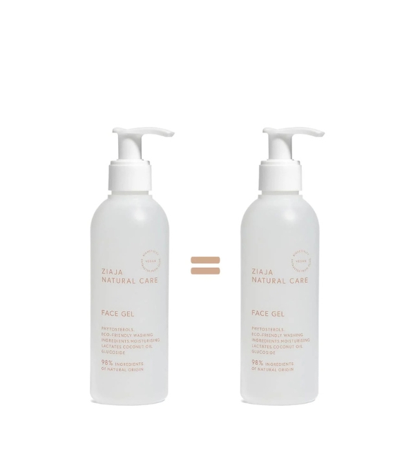 Ziaja Natural Care Gel Nettoyant 2*190ml Pack 1 Ziaja Natural Care Gel Nettoyant 2*190ml Pack