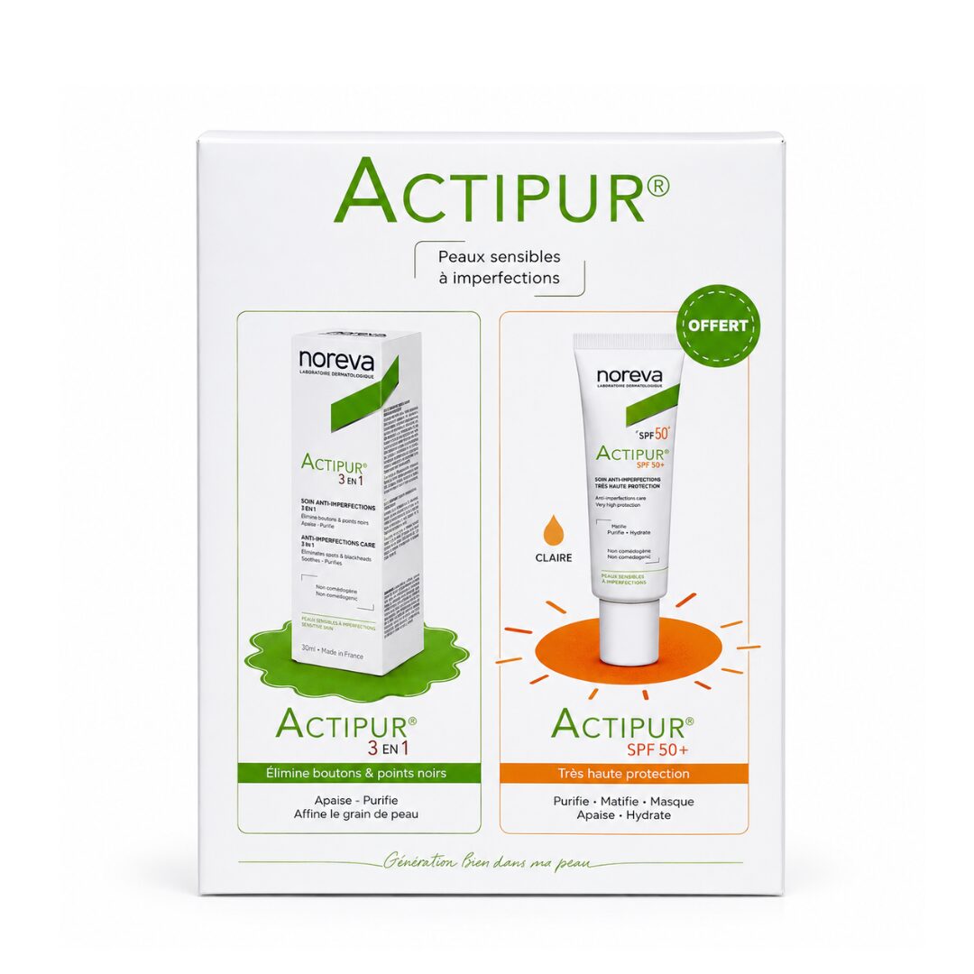 Noreva Actipur 3en1 Correcteur 30ml + Actipur Teinte Claire 40ml Offert 1 Noreva Actipur 3en1 Correcteur 30ml + Actipur Teinte Claire 40ml Offert