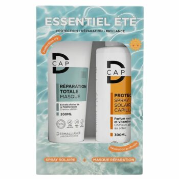 D-CAP Masque Total 200ml+Spray Solaire Capillaire 300ml Pack