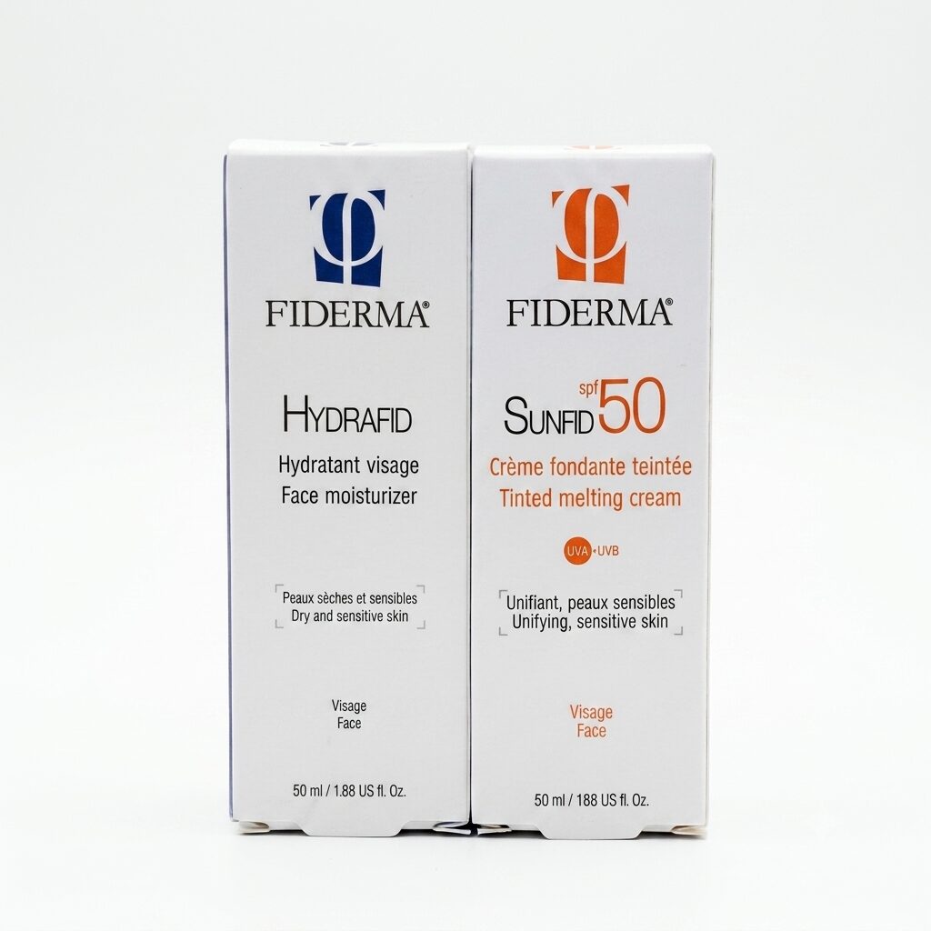 Fiderma Hydrafid Creme Hydratant Visage 50ml+Sunfid Spf50+ 50ml Pack
