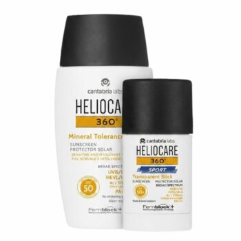 Heliocare 360° mineral tolerance fluide spf50+Stick Transparent Duo Pack