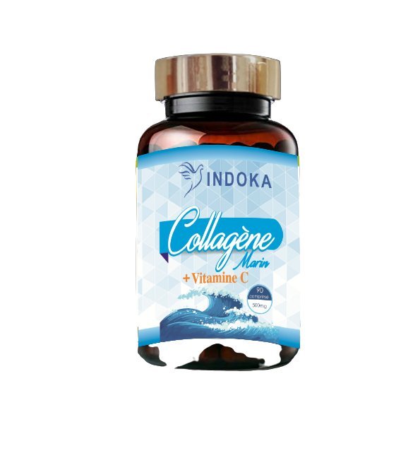 Indoka Collagene marin Skin fort 42g 90 gelules 1 Indoka Collagene marin Skin fort 42g 90 gelules
