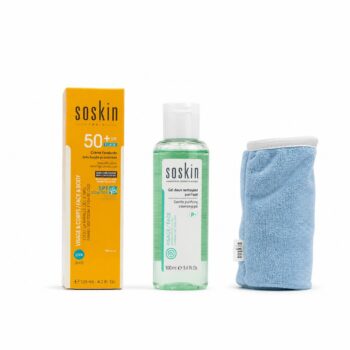 Soskin Ecran Fluide Adultes & Enfants 125ml + Gel 100ml + Serviette Pack