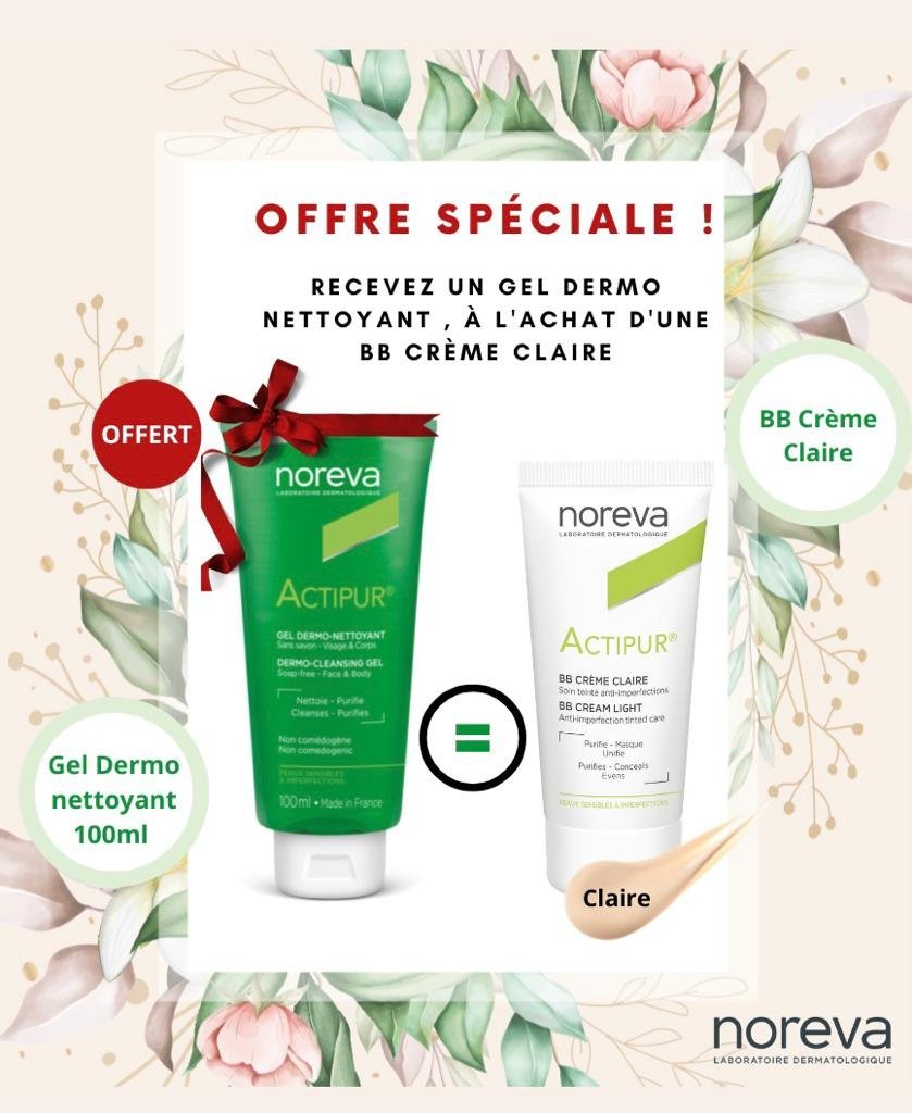 Actipur BB creme Claire 30ml+Actipur gel nettoyant 100ml pack 1 Actipur BB creme Claire 30ml+Actipur gel nettoyant 100ml pack