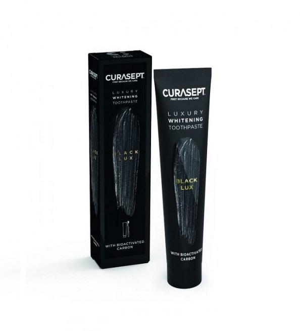 CURASEPT BLACK LUXURY WHITENING DENTIFRICE 75ML 1 CURASEPT BLACK LUXURY WHITENING DENTIFRICE 75ML