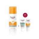 Eucerin Pack Oil Control Gel-Crème Toucher Sec SPF 50++ Gel Nettoyant DermoPure Échantillon & Mini Sun Oil Control Offerts