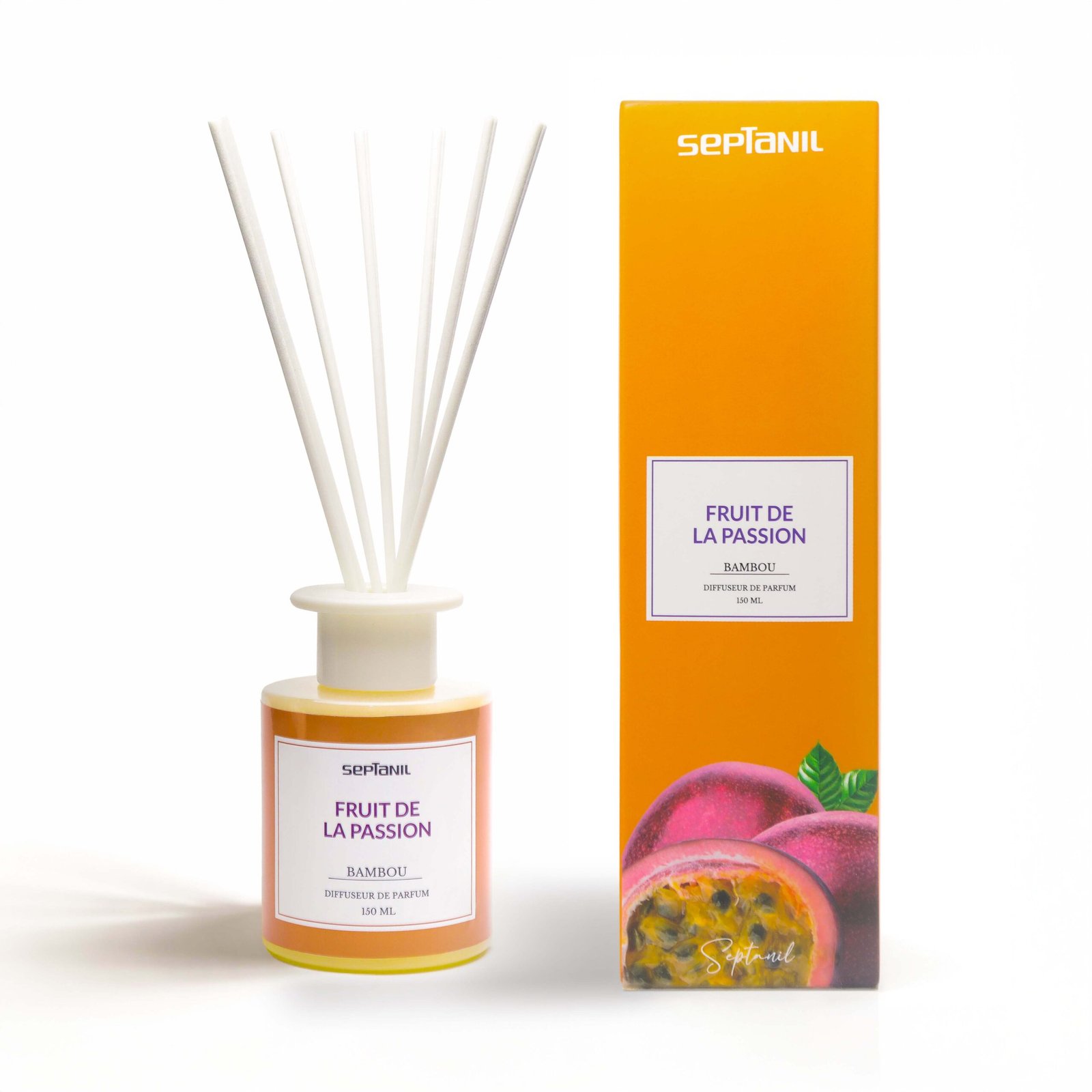 Septanil Diffuseur De Senteur En Bambou Fruit De La Passion 150ml 1 Septanil Diffuseur De Senteur En Bambou Fruit De La Passion 150ml