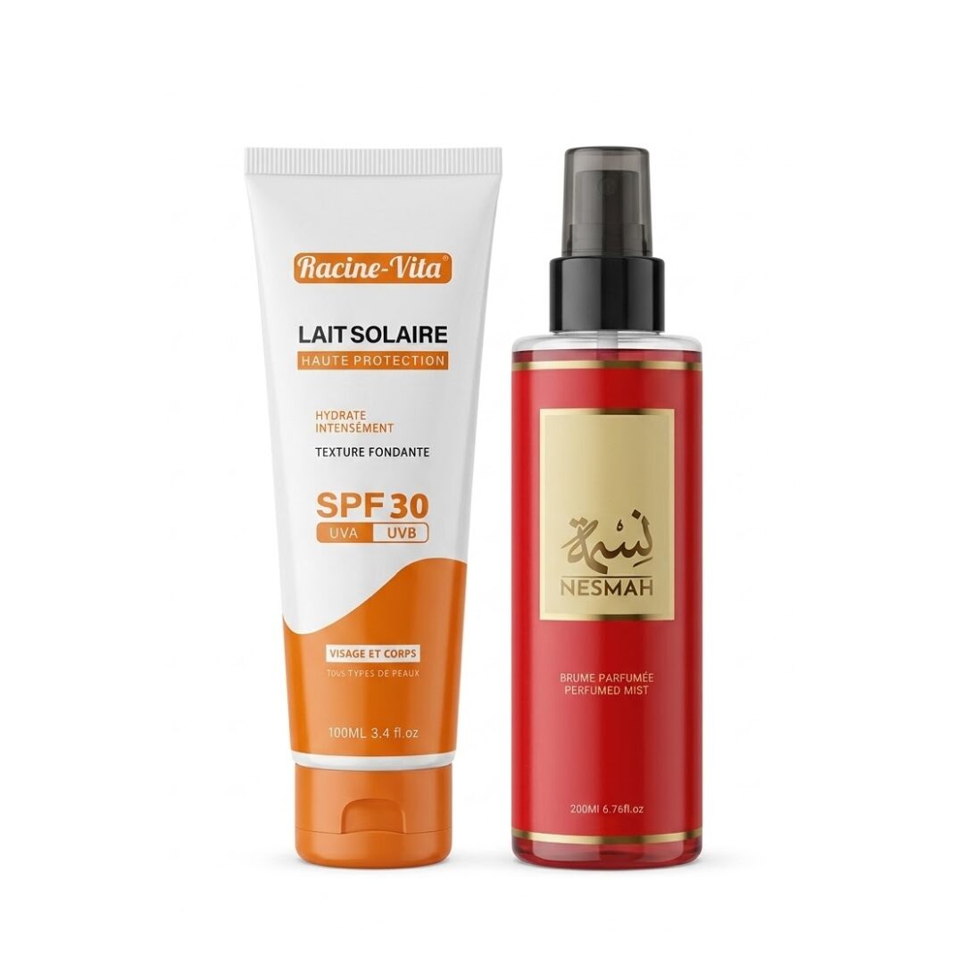Racine Vita Lait Solaire spf30 100ml+Brume Parfumee Nesmah Pack 1 Racine Vita Lait Solaire spf30 100ml+Brume Parfumee Nesmah Pack