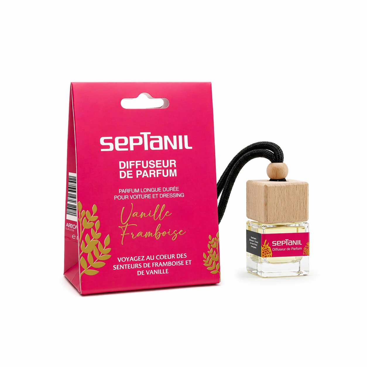 Septanil Diffuseur De Voiture Vanille Framboise 8ml 1 Septanil Diffuseur De Voiture Vanille Framboise 8ml