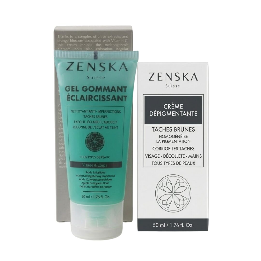 Zenska Crème Dépigmentante 50ml+Gel Gommante 50ml pack 1 Zenska Crème Dépigmentante 50ml+Gel Gommante 50ml pack