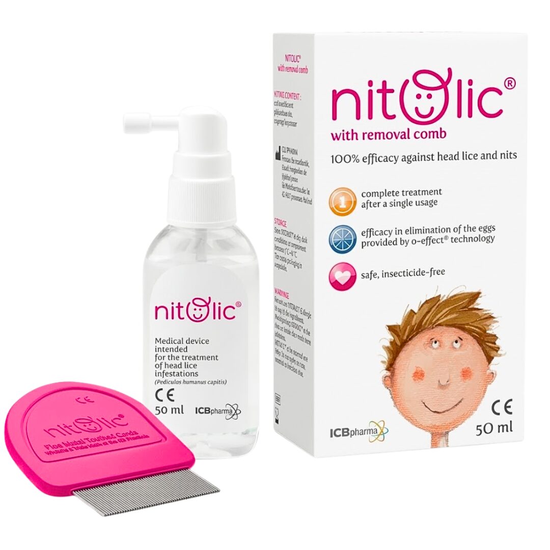 Nitolic Anti Poux Spray 50ml+Peigne Pack 1 Nitolic Anti Poux Spray 50ml+Peigne Pack