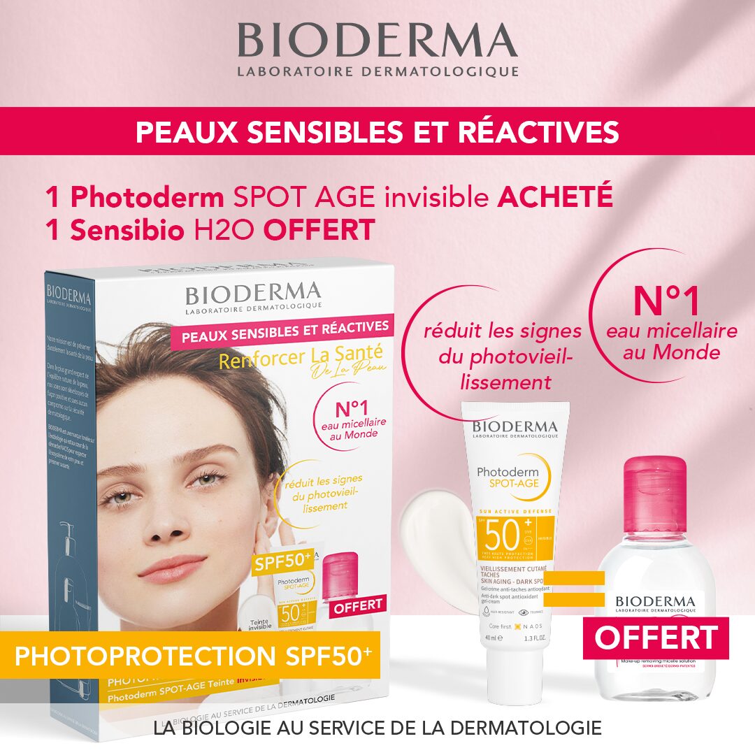 BIODERMA Photoderm SPOT-AGE SPF50++ 40ml+ Sensibio H2O 1 BIODERMA Photoderm SPOT-AGE SPF50++ 40ml+ Sensibio H2O