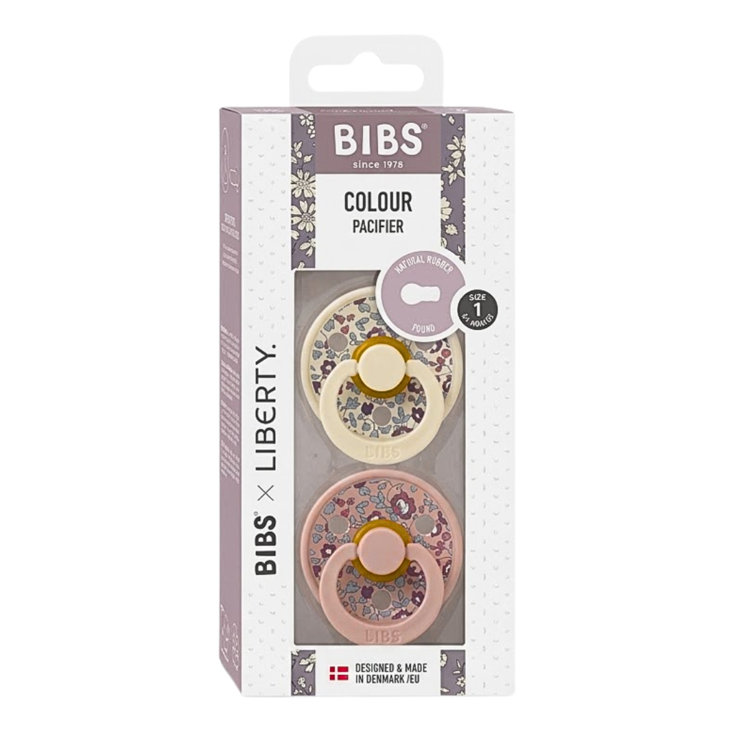Bibs 2 Sucettes Colour Round Eloise Blush Mix Size 1 +0mois