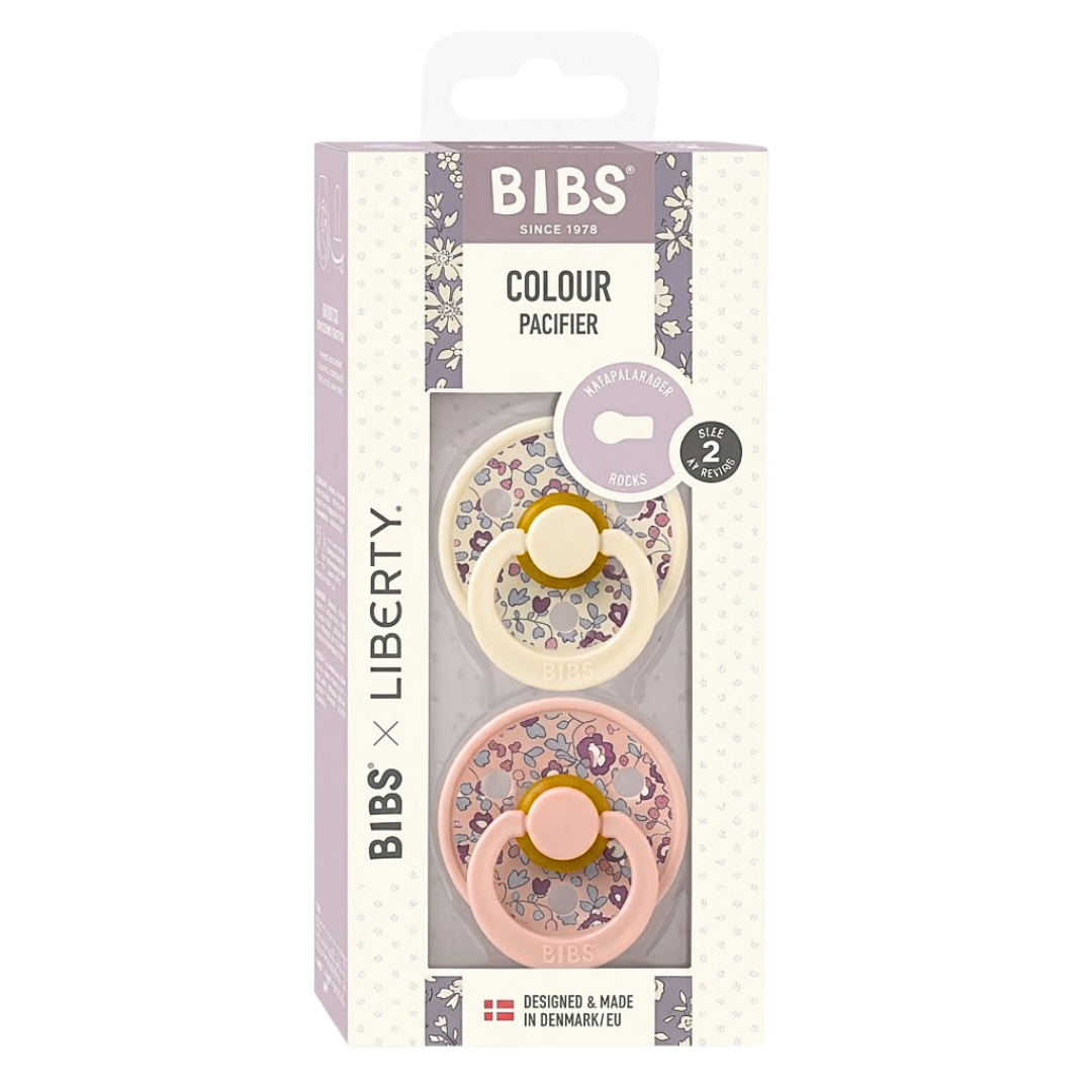 Bibs 2 Sucettes Colour Round Eloise Blush Mix Size 2 +6mois