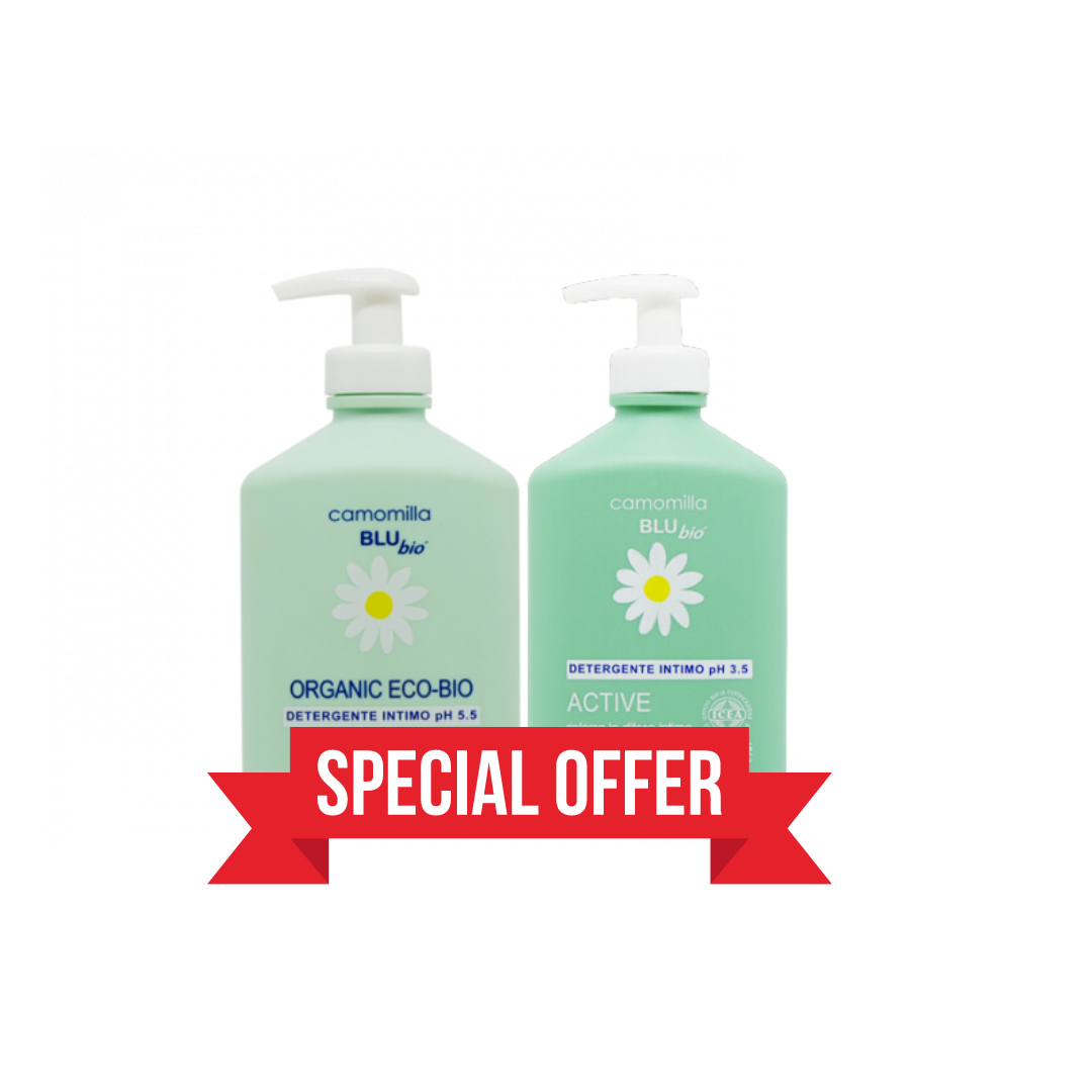 Camomilla Blu Organic Eco-Bio Intime + Active Cosmos Organic