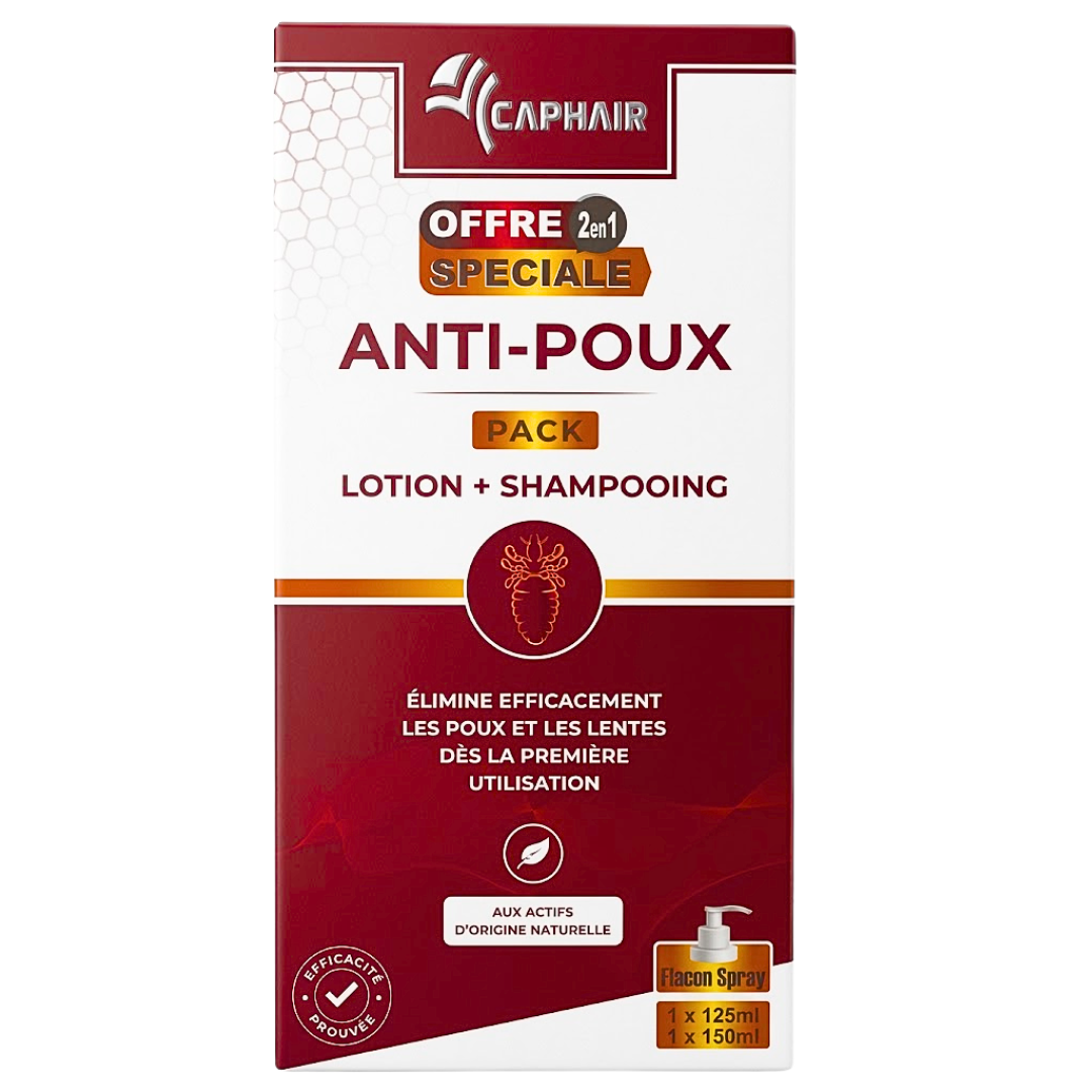 Caphair Anti-Poux Lotion 125ml+Shampoing 150ml