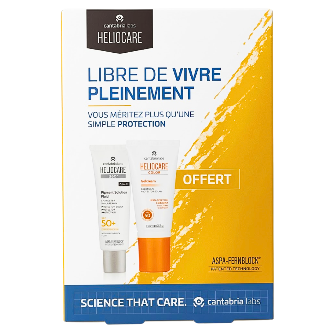 Heliocare Pigment Solution Fluid Spf50+ 50ml +Gel Creme Light Offert Pack