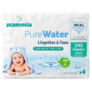 Mammia Lingettes A L'eau Pure Water 4x60 Pieces