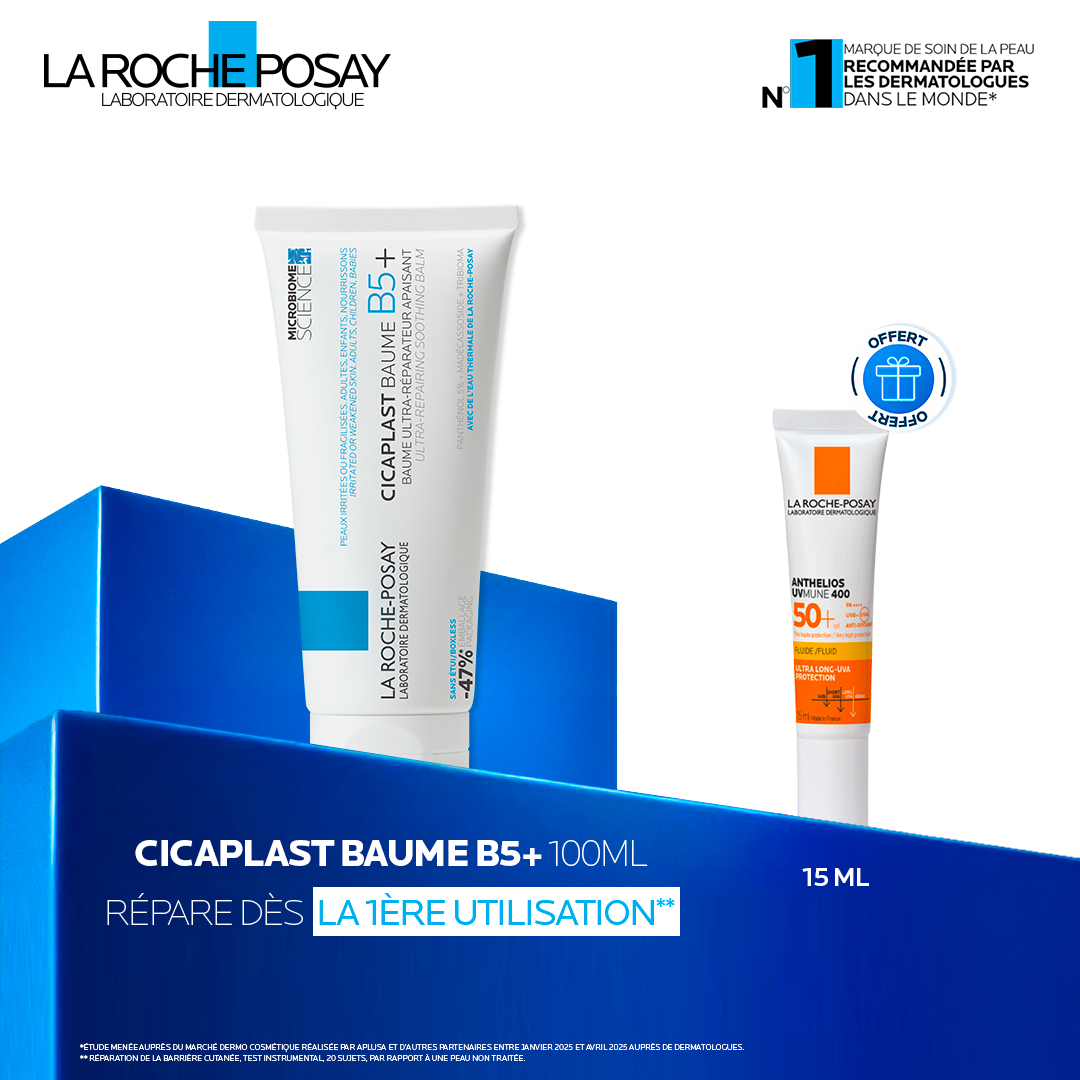 La Roche-Posay Cicaplast Baume B5+ 40ml+Anthelios Fluide Spf50+ 15ml Offert