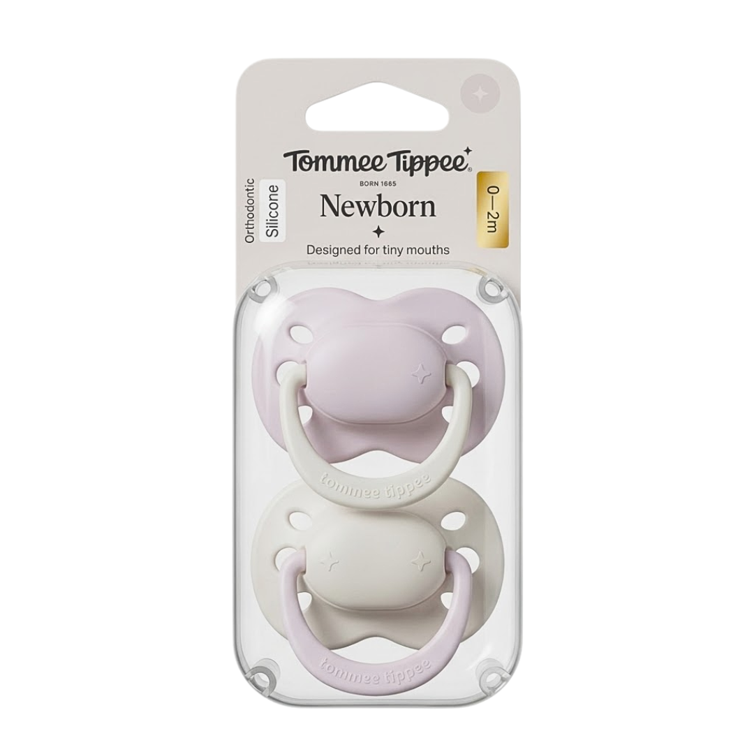 Tommee Tippee 2 Sucettes Newborn Girl 0-2mois