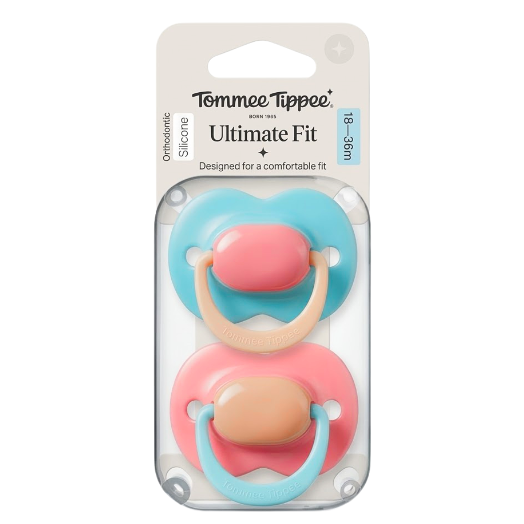 Tommee Tippee 2 Sucettes Ultimate Fit Boy 18-36mois