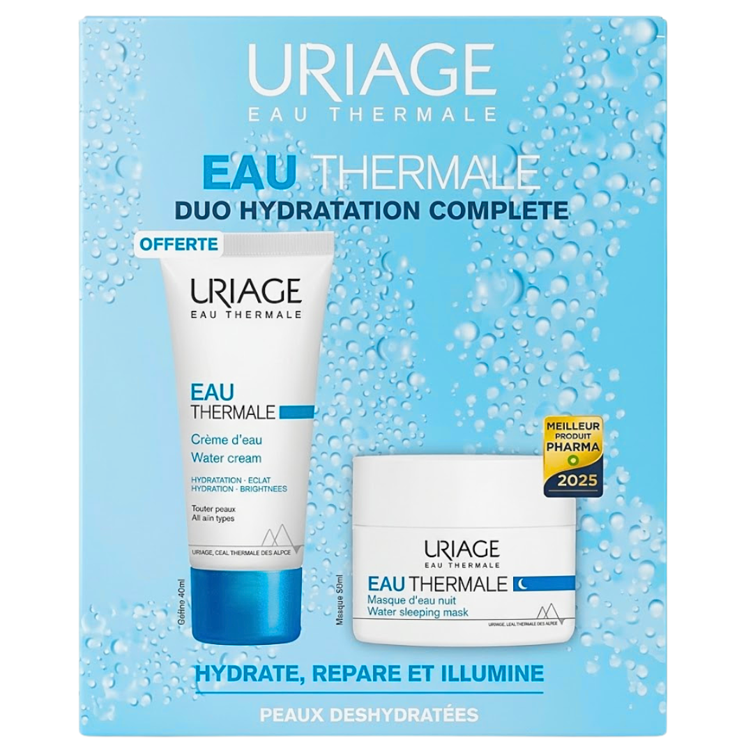 Uriage Eau Thermal Masque D'eau Nuit 50ml+Creme D'eau Spf20 40ml Offert