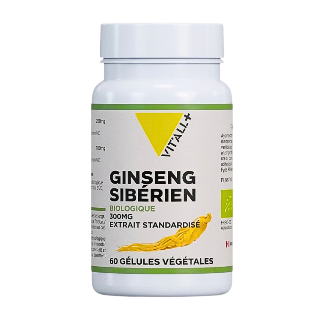 Vit'all+ Ginseng Siberien 60 Gelules 300mg